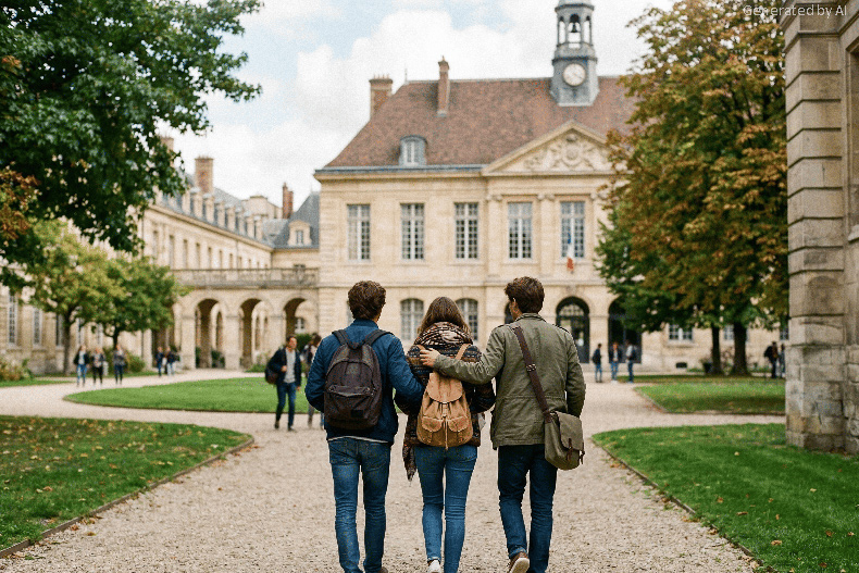 University students in campus